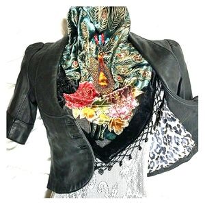 MARCIANO Leather Crop Jacket❤